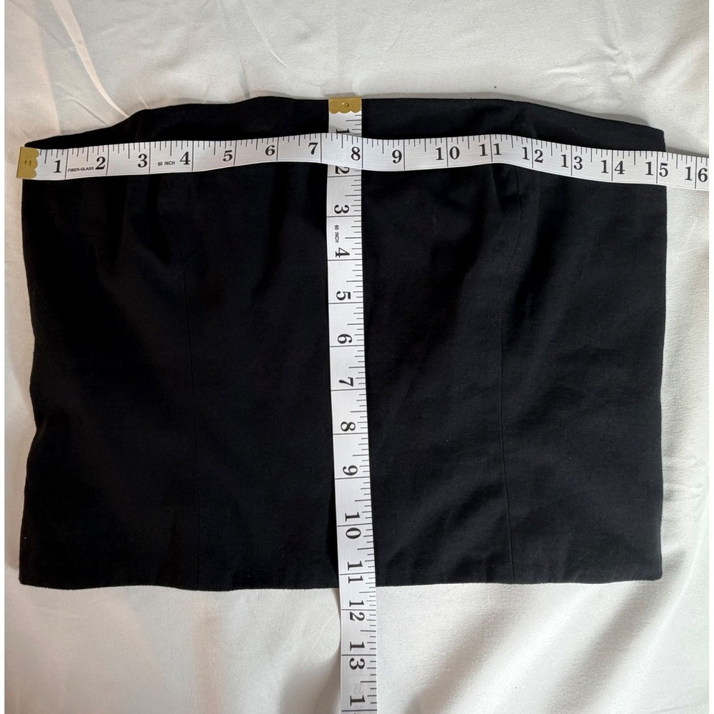 Reformation Stella Strapless Bandeau Tube Top Black Size 8 NWT - Picture 10 of 10